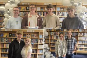 Many happy students collected their GCSE results at Filey Academy.