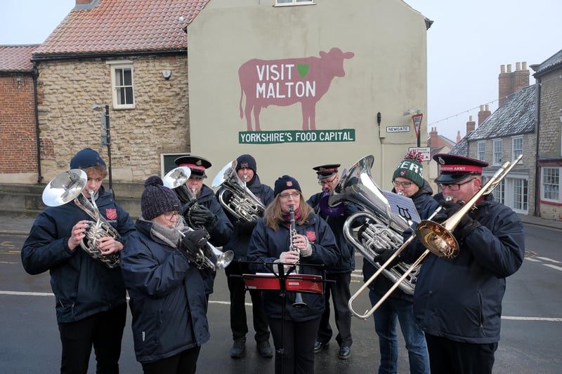 Locla brass bands performed at the festival.