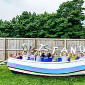 Youngsters at Roseville Childcare nursery in Lythe celebrate an 'outstanding' Ofsted report.