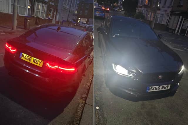 The vehicle was stolen between 11AM and 11:30AM on October 22.