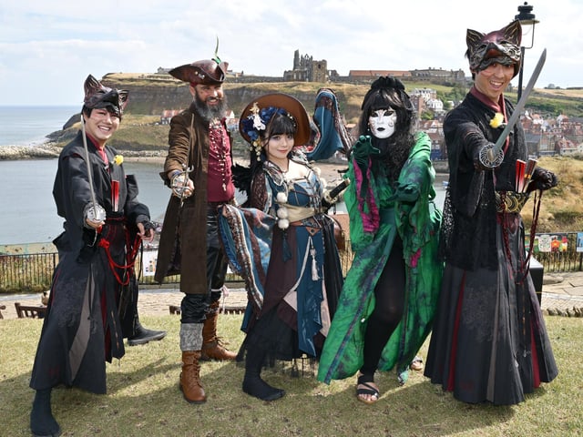 Ninja pirates on West Cliff. photo: Richard Ponter