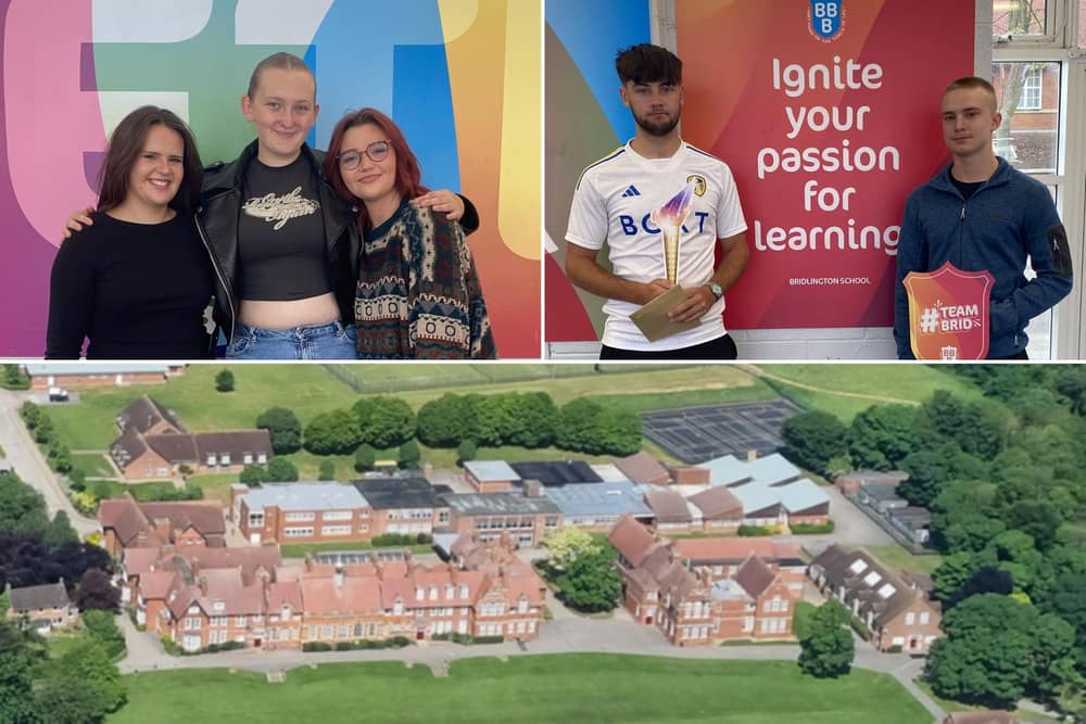 Left: Millie Matheson, Emily Wilson and April McKellar. Right: Jackson Bath and Jack Richardson.