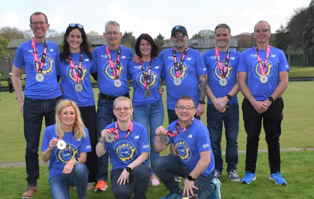 The Scarborough Athletic Club runners who took part in the London Marathon last weekend.