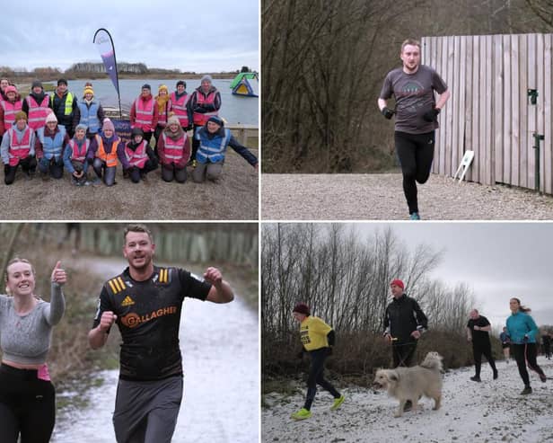 Here ae 19 photos from North Yorkshire Water Park Parkrun January 20 2024