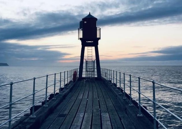 Moody shot of the end of Whitby east pier.
picture: Elisha Stonehouse.