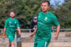 Fishburn Park lose out 1-0 at home to Redcar Town Reserves in the North riding Football League Premier Division. PHOTOS BY BRIAN MURFIELD