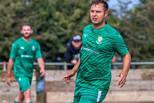 Fishburn Park lose out 1-0 at home to Redcar Town Reserves in the North riding Football League Premier Division. PHOTOS BY BRIAN MURFIELD