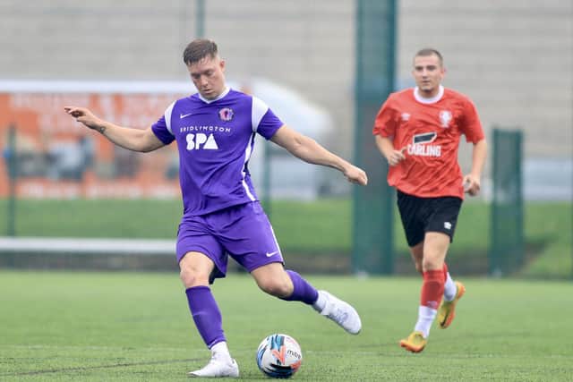 Bridlington Spa in action during their Right Car East Riding County League clash at home to Newlands Park. Photos by TCF photography