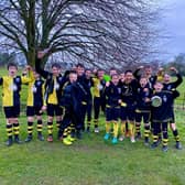 Scalby Under-13s celebrate winning the Scarborough & District Minor League title