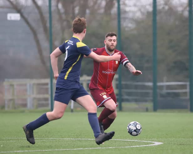 Bridlington Rovers Pandas, maroon kit, proved too strong for Leven MC Reserves. Photo by TCF Photography