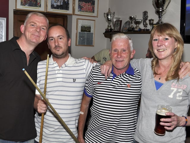 Graham, Dave, Pete and Jude playing pool!