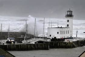 The weather is expected to be windy and wet today on the Yorkshire coast, thanks to Storm Debi's arrival. Photo: Richard Ponter