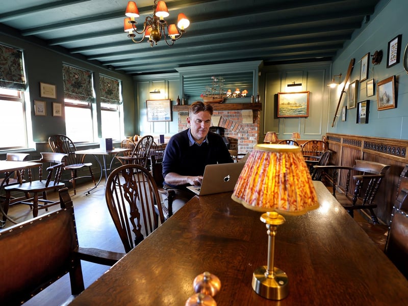 The bar dining area.