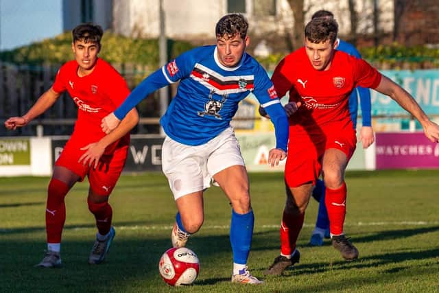 Whitby Town slipped to a 3-1 home loss against Workington AFC. Photo by Brian Murfield