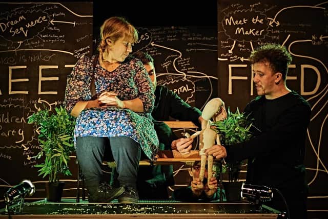 Meet Fred is a satire that follows Fred, a puppet fighting for his independence. Photo: Jorge Lizalde