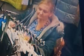 Police have issued CCTV images of a woman they believe may be able to help with enquiries after a theft from Filey's Shoe Boutique.