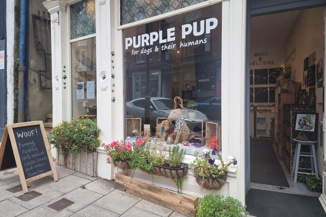 Purple Pup is a  lovely little shop in Eastborough which sells natural dog treats and gifts. All pooches are treated like royalty there and it is the place to take canine companions if they have been especially good.