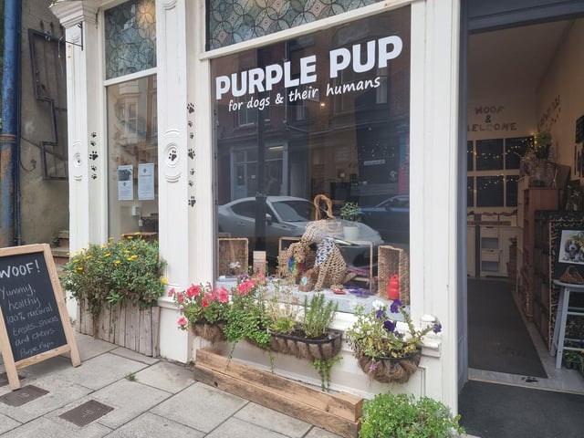 Purple Pup is a  lovely little shop in Eastborough which sells natural dog treats and gifts. All pooches are treated like royalty there and it is the place to take canine companions if they have been especially good.