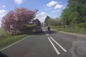 The footage released by Humberside Police highlights a tranche of offences and the fines received