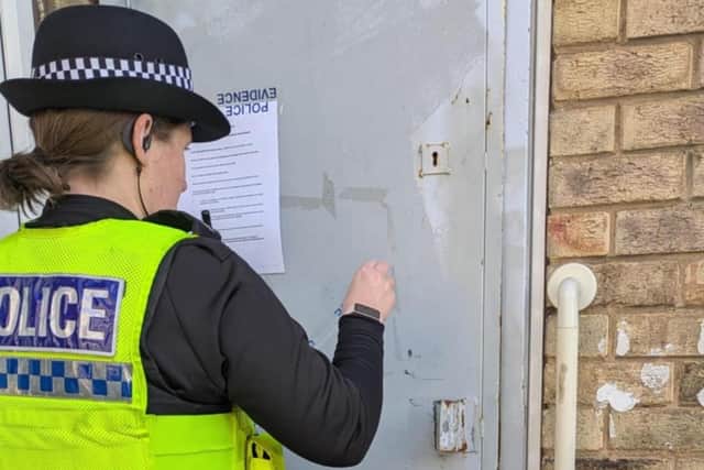 North Yorkshire Police officers executed a drug warrant at an address on Longwestgate, Scarborough, on Friday March 6.