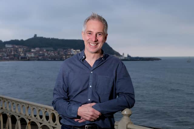 Julian Caddy at The Spa, overlooking Scarborough's South Bay. photo: Richard Ponter