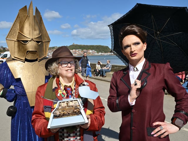 70's Doctor Who characters appear as a blast form the past.