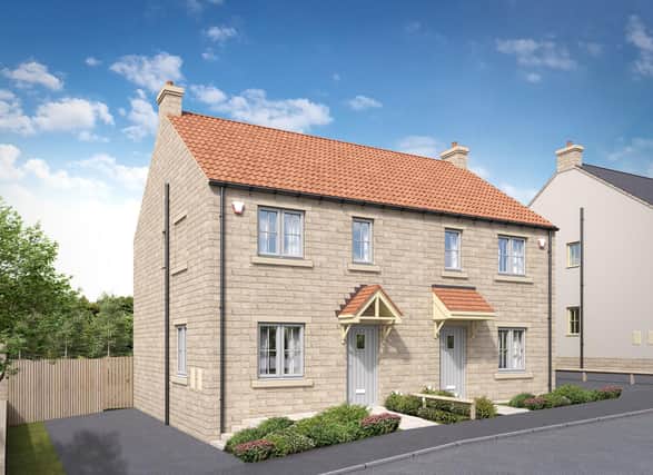Images of the first homes to be available at the new COAST development in Burniston.