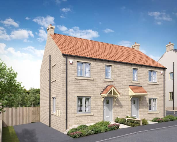 Images of the first homes to be available at the new COAST development in Burniston.
