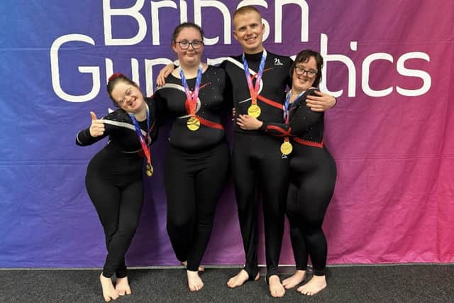 The SGA Disabilities team won a gold medal at the British TeamGym Championships.