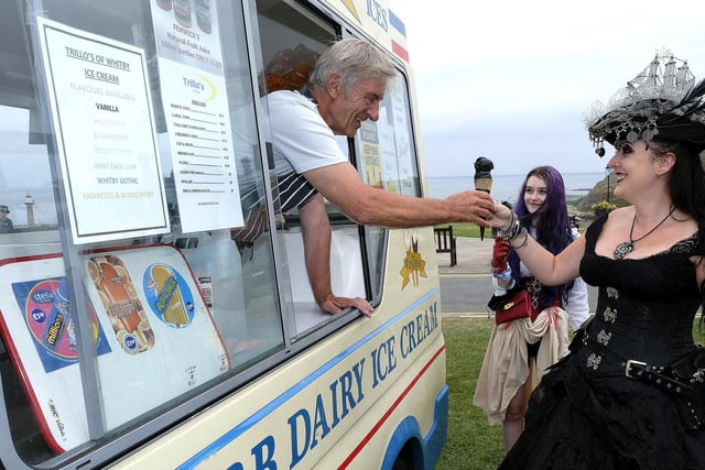 Number five for Whitby was the Trillo's of Whitby ice cream vans.  A Tripadvisor review said: " Generous portion and lovely flavours: mint choc chip for my husband with lots of choc chip and Whitby Gothic for me (blackcurrant and liquorice). Very nice and lovely and creamy."
