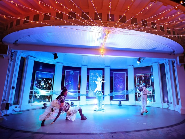 Dancers during rehearsals