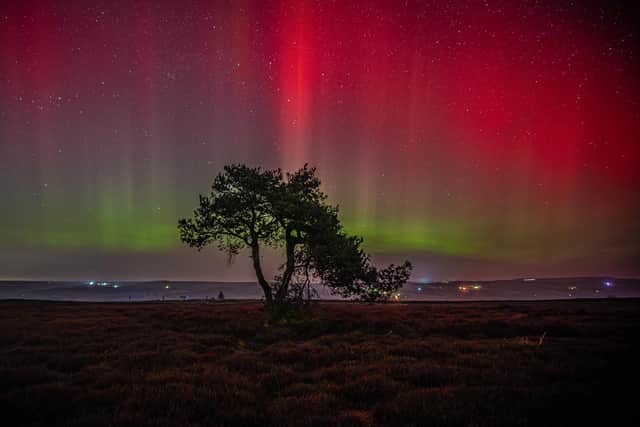 Stunning Aurora Borealis pictures on the moortops at Egton. picture: Astro Dog.