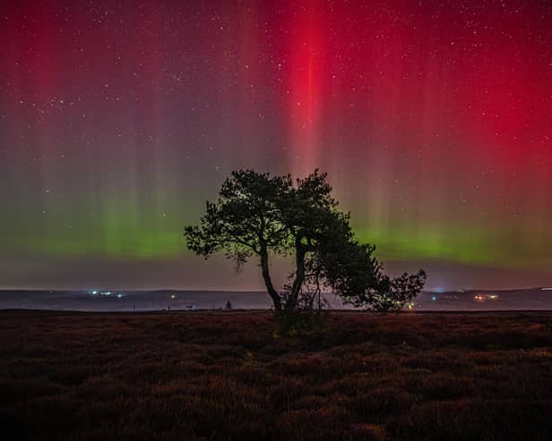 Stunning Aurora Borealis pictures on the moortops at Egton. picture: Astro Dog.