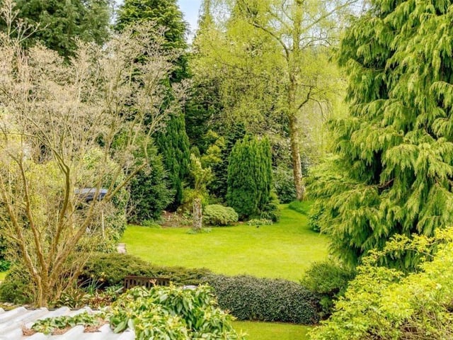 Evergreen gardens have a wide variety of trees and shrubs.