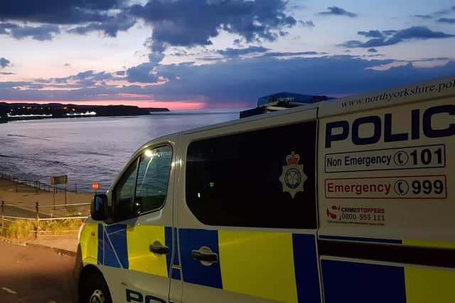 Two teenagers suffered firework injuries on Scarborough foreshore.