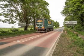 The A64 at West Heslerton, near Scarborough.