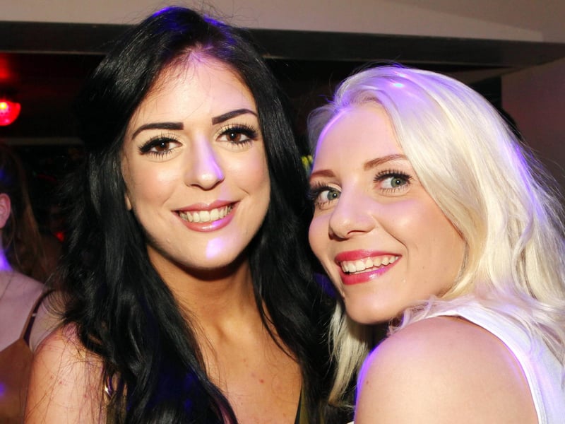 Abbie & Ellie looking glamorous in Snowy's