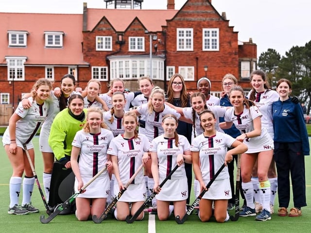 U18 girls' hockey team at Scarborough College.