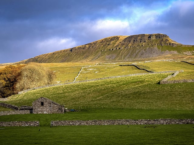 Three Peaks Pen-y-ghent, Whernside and Ingleborough are often climbed for charity, generally in that order.