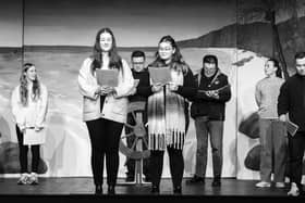 Members of Pickering Musical Society in rehearsal for Robinson Crusoe (Credit: Robert David Person)