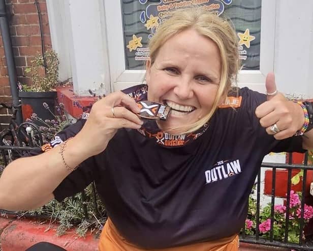 Lindsey Prior-Mckie completed the event in under 16 hours.