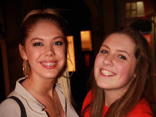 Leah and Molly looking gorgeous in Blue Lounge.