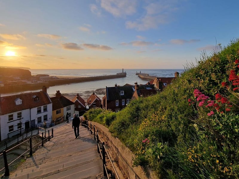 Colourful view from Whitby's iconic 199 Steps.
picture: Julie White