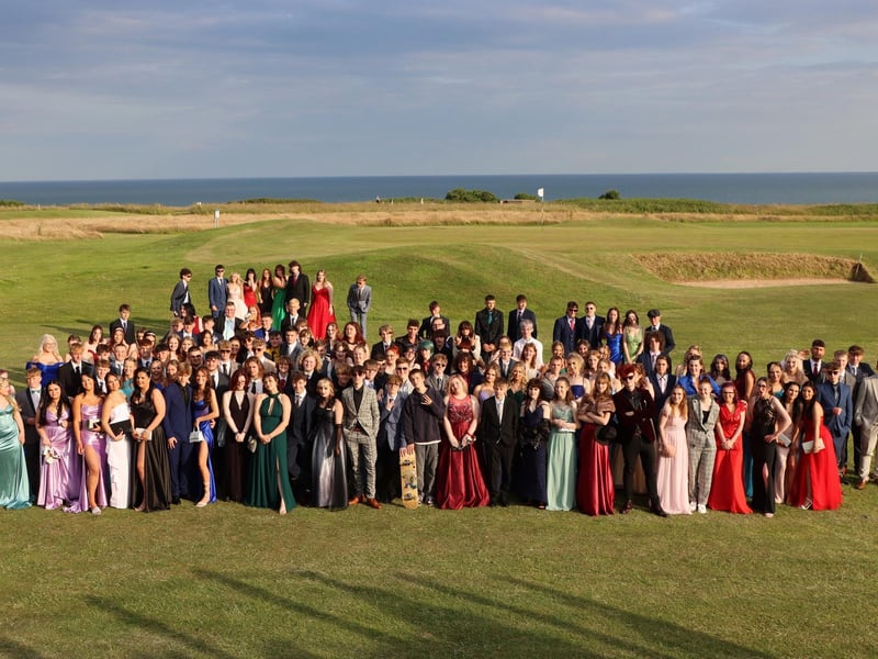 Here are the all of the Year 11s from Bridlington School together at their recent prom.