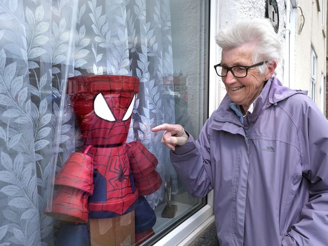 There goes a Spider Man