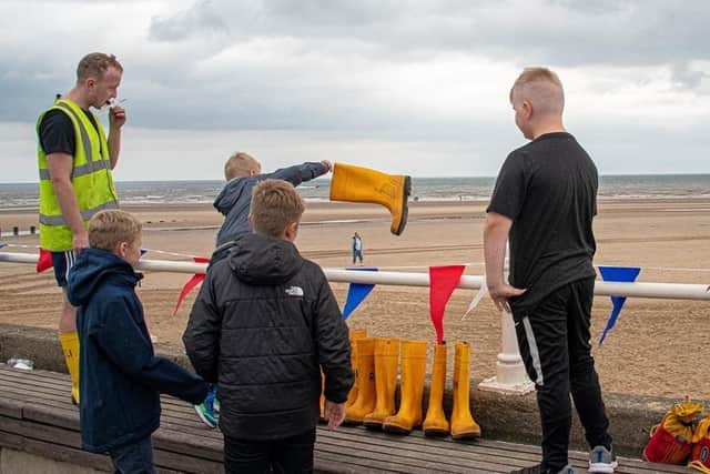 A perennial favourite, welly wanging, will return. Photo: RNLI/Mike Milner