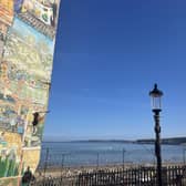 An arty view of Scarborough's seaside and big wheel