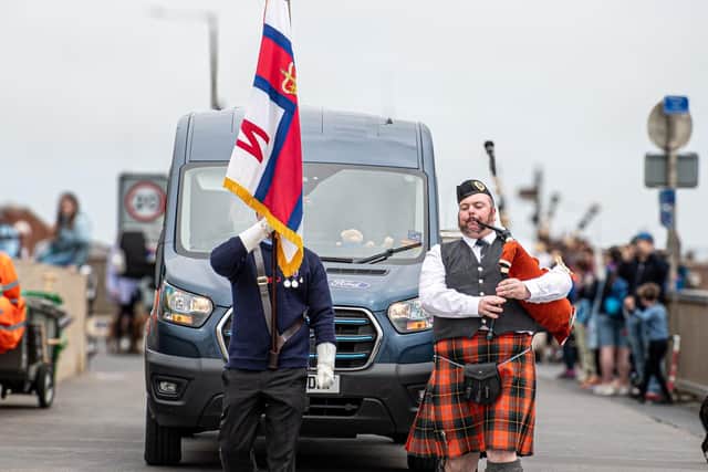 Bridlington RNLI welcomes the ‘Connecting our Communities’ scroll - Image: RNLI/Mike Milner