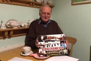 Alan Thompson, who has been a member of Lealholm Cricket Club for 65 years.