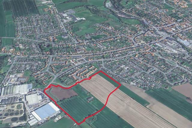 The location of the proposed housing in Pickering. Image: Persimmon Homes.